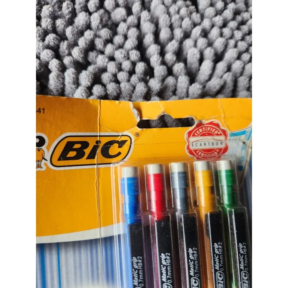 BIC 0.7 mm HB (#2) Mechanical Pencil - Blk Lead/Assorted Barrel+BONUS 3 PACK~New
